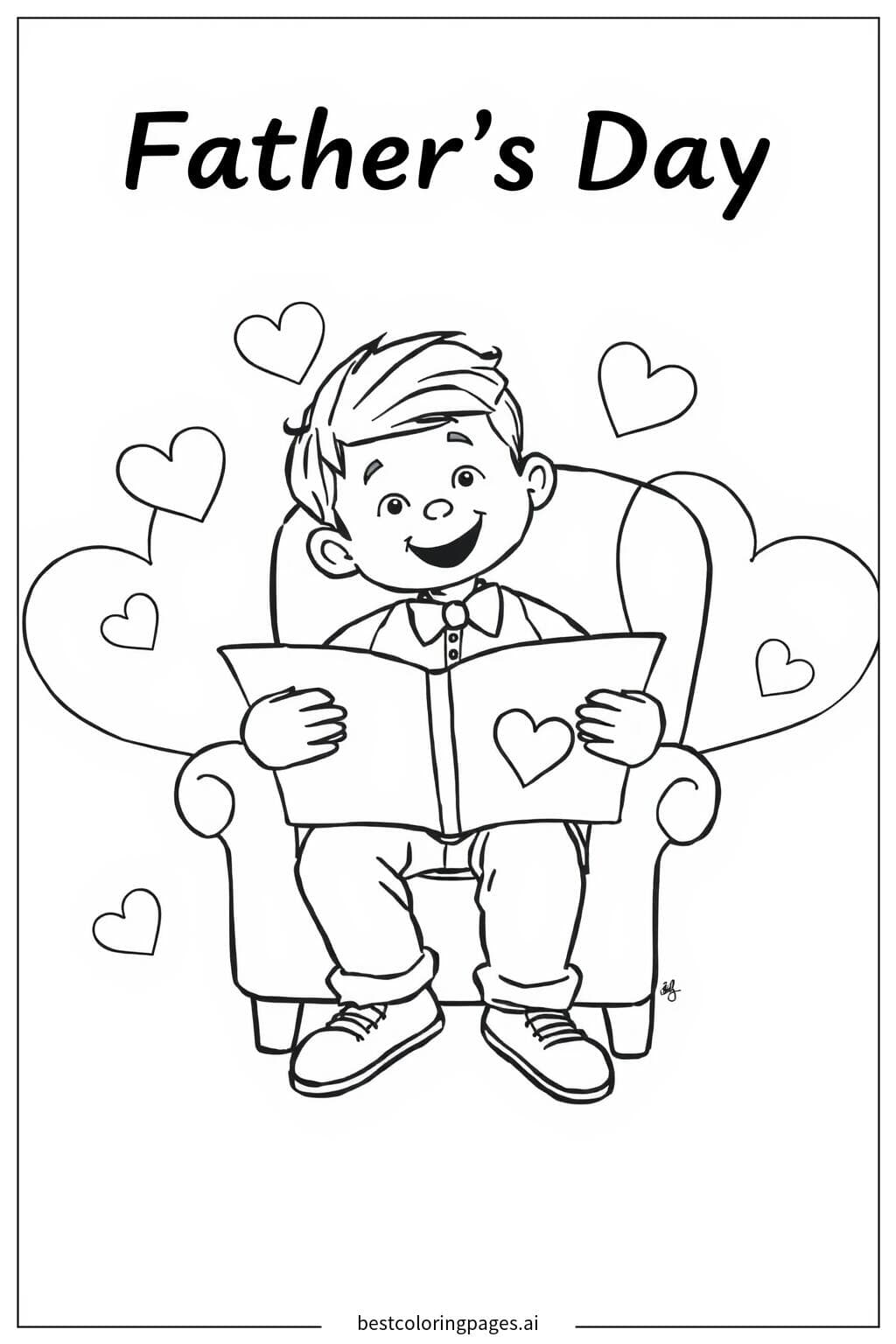 Papá leyendo un libro