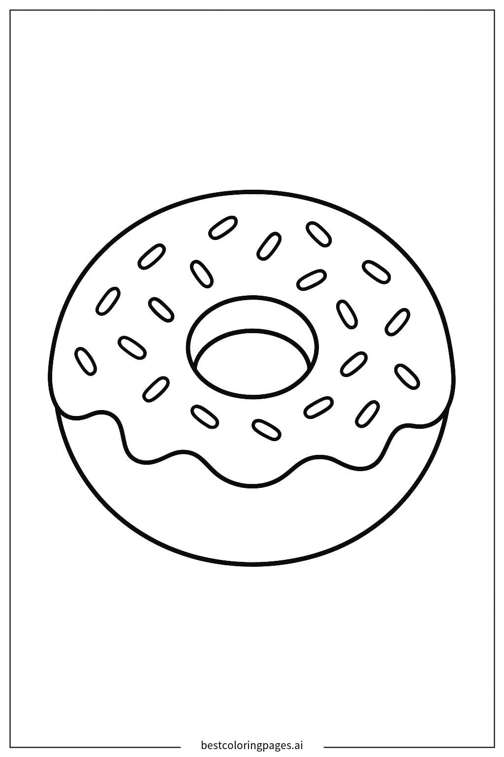 Delicious Donut with Sweet Icing