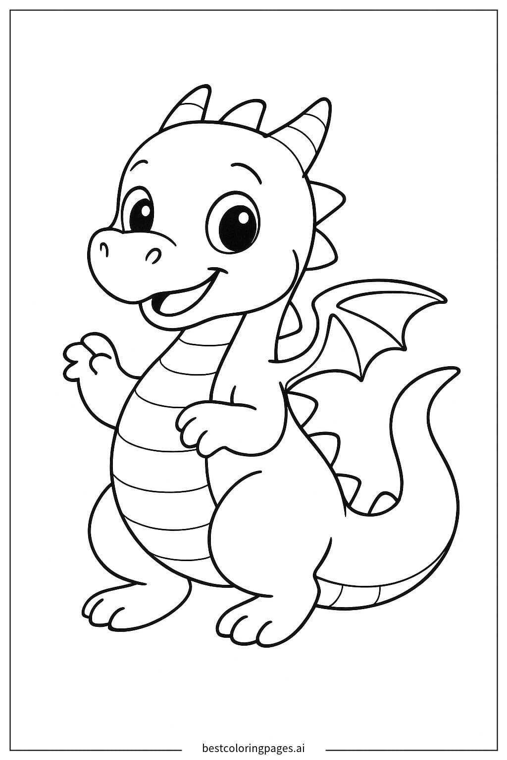 Adorable Dragon with Tiny Wings