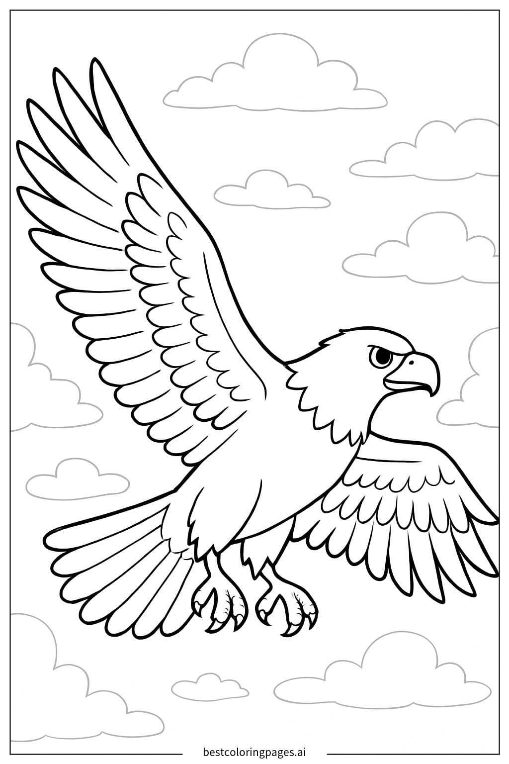 Majestic Eagle Soaring in the Sky