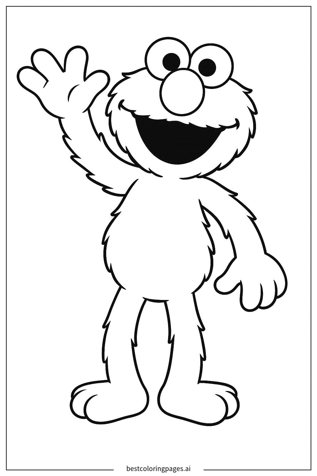 Elmo Waving Hello