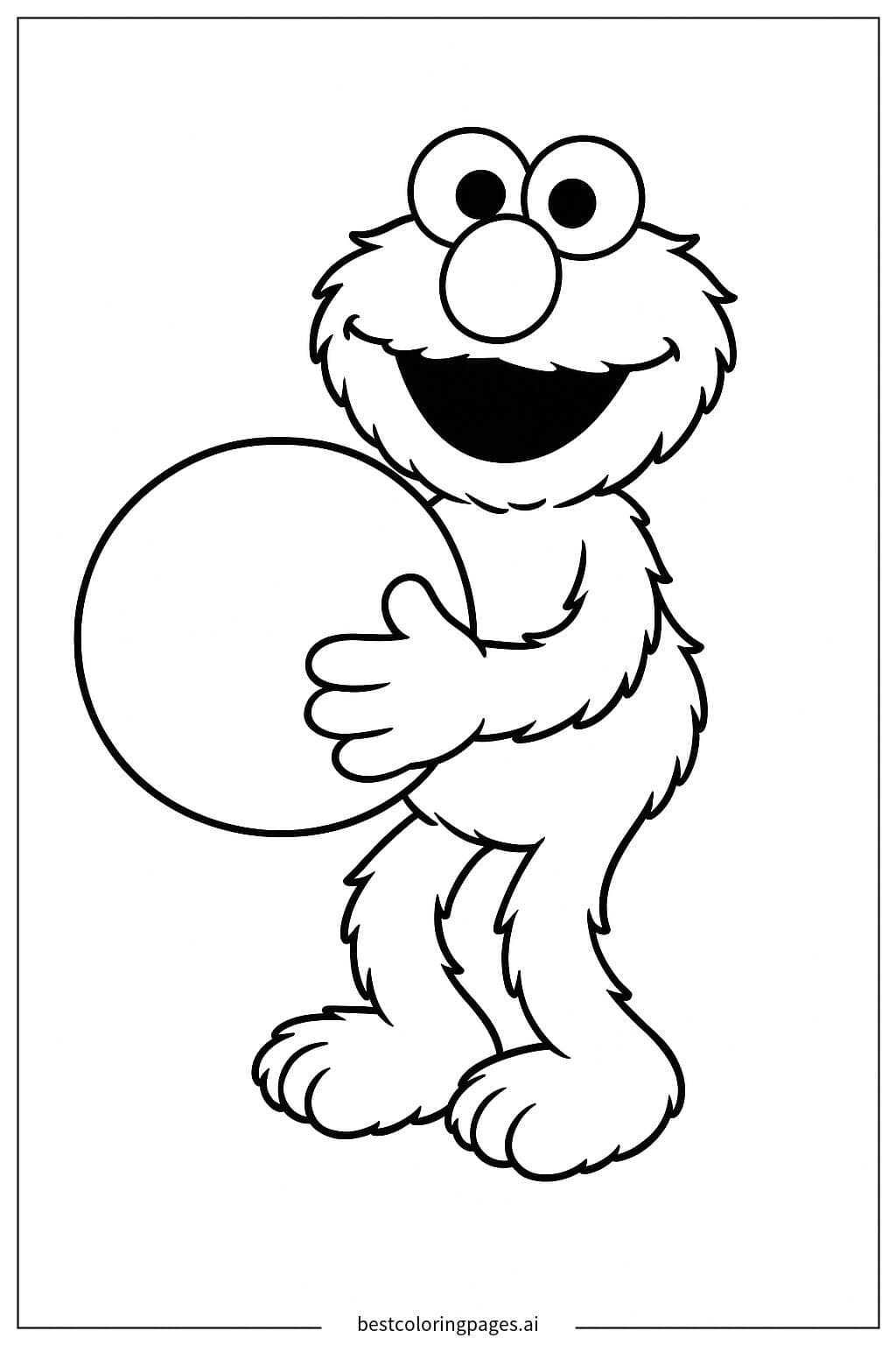 Elmo dengan Bola