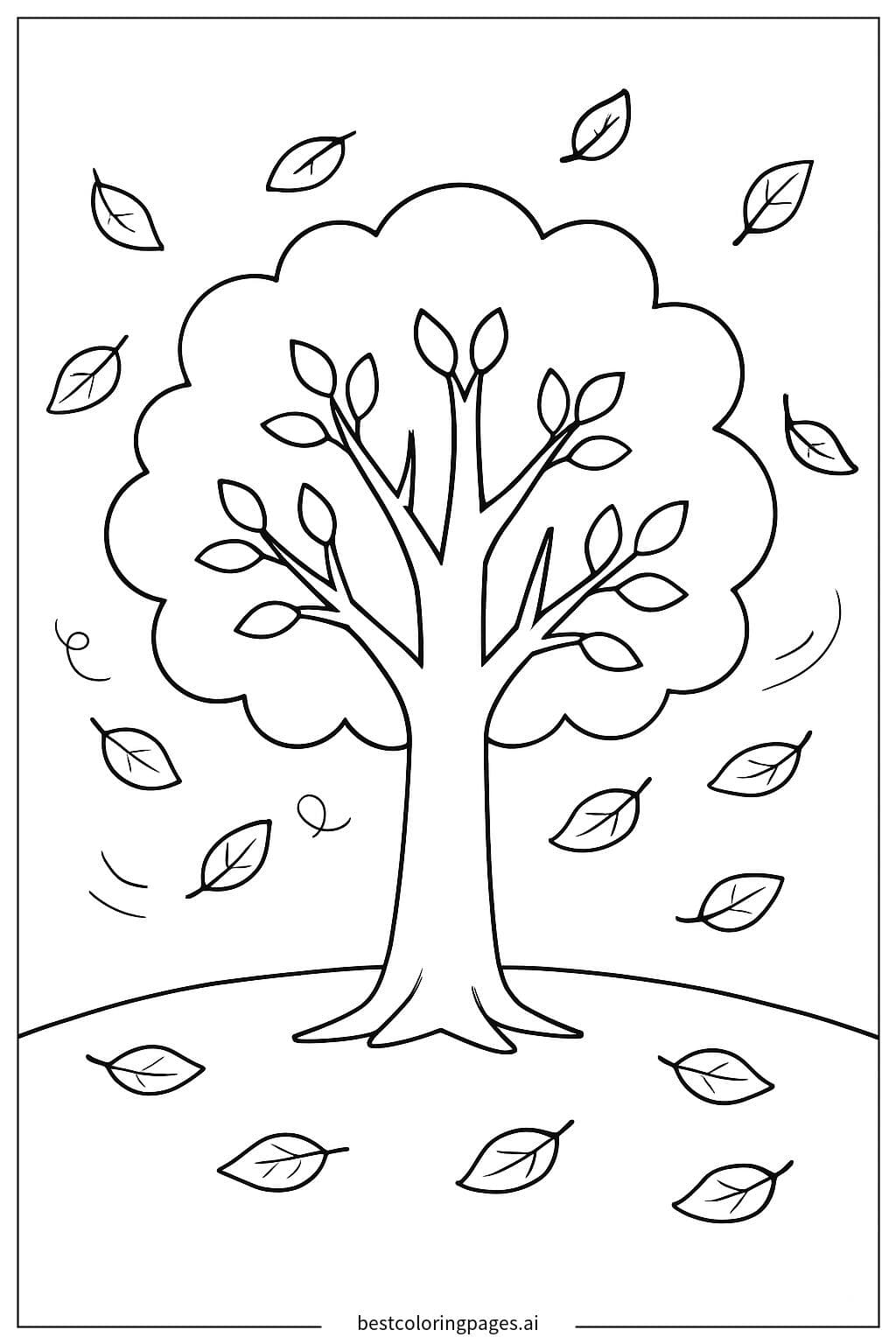 Autumn Leaves Falling