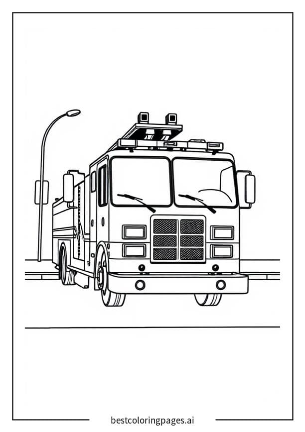 Fire Truck on the Street