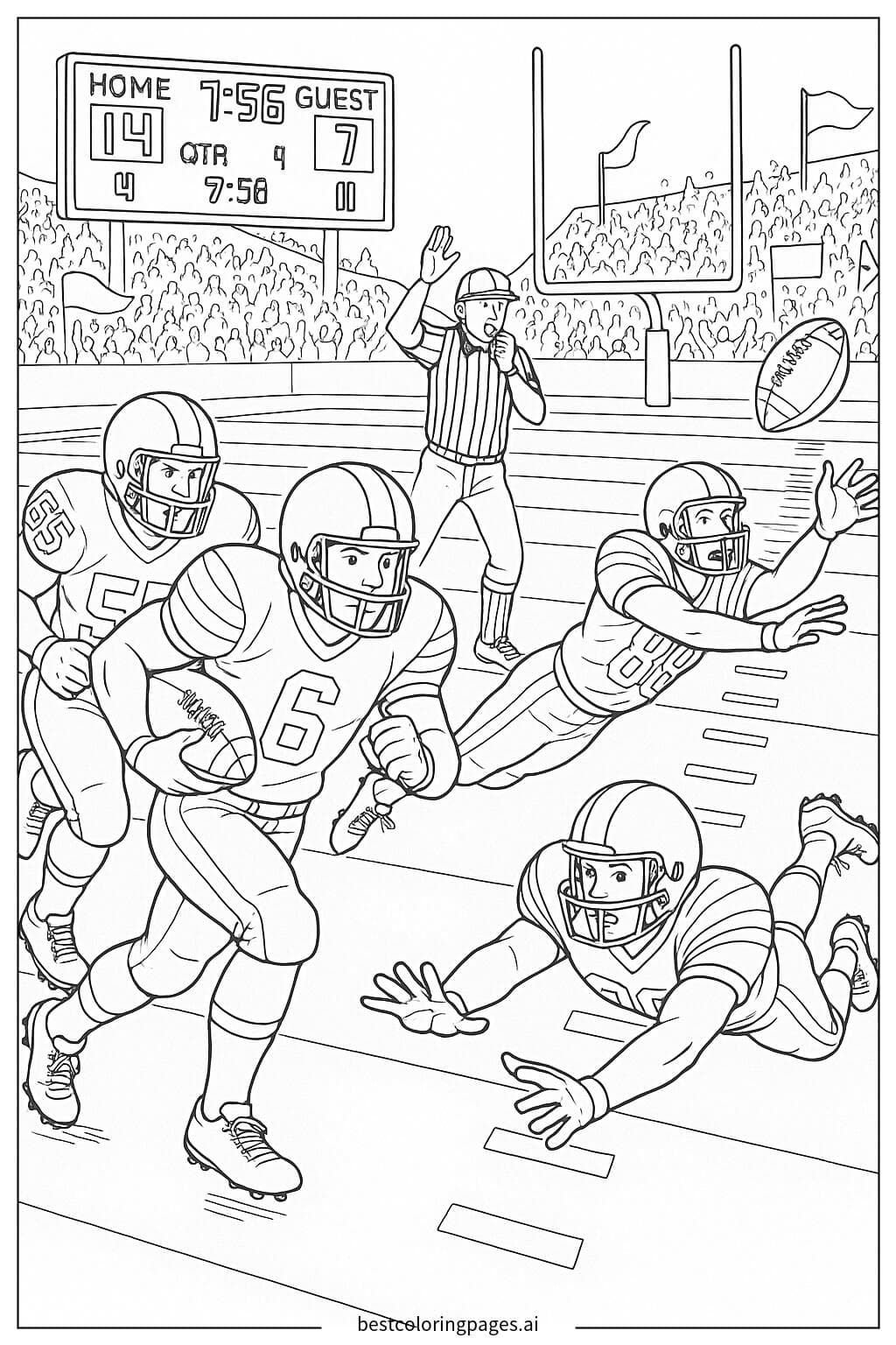 Football Game in Action