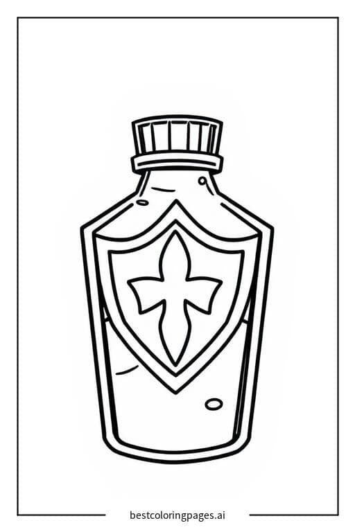 Fortnite Shield Potion Coloring Page