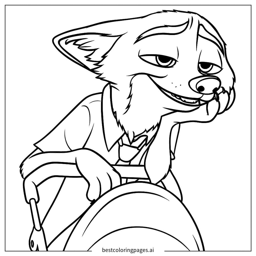 Confident Fox from Zootopia