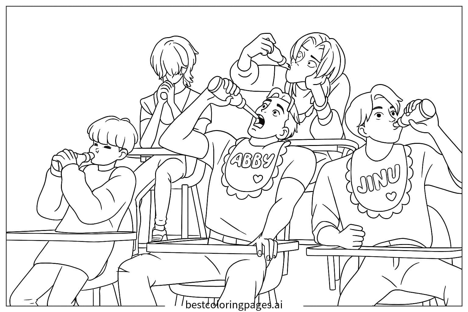 Friends Enjoying Drinks Together