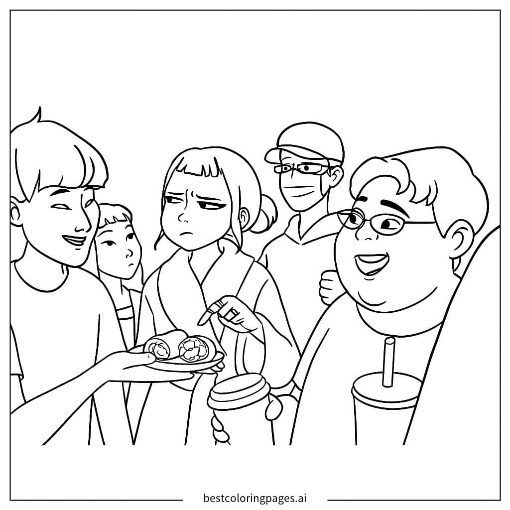 Friends Enjoying Snacks