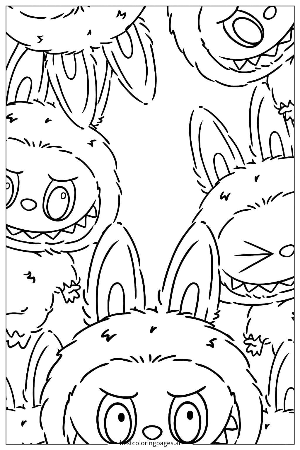 Adorable Fuzzy Labubu Characters