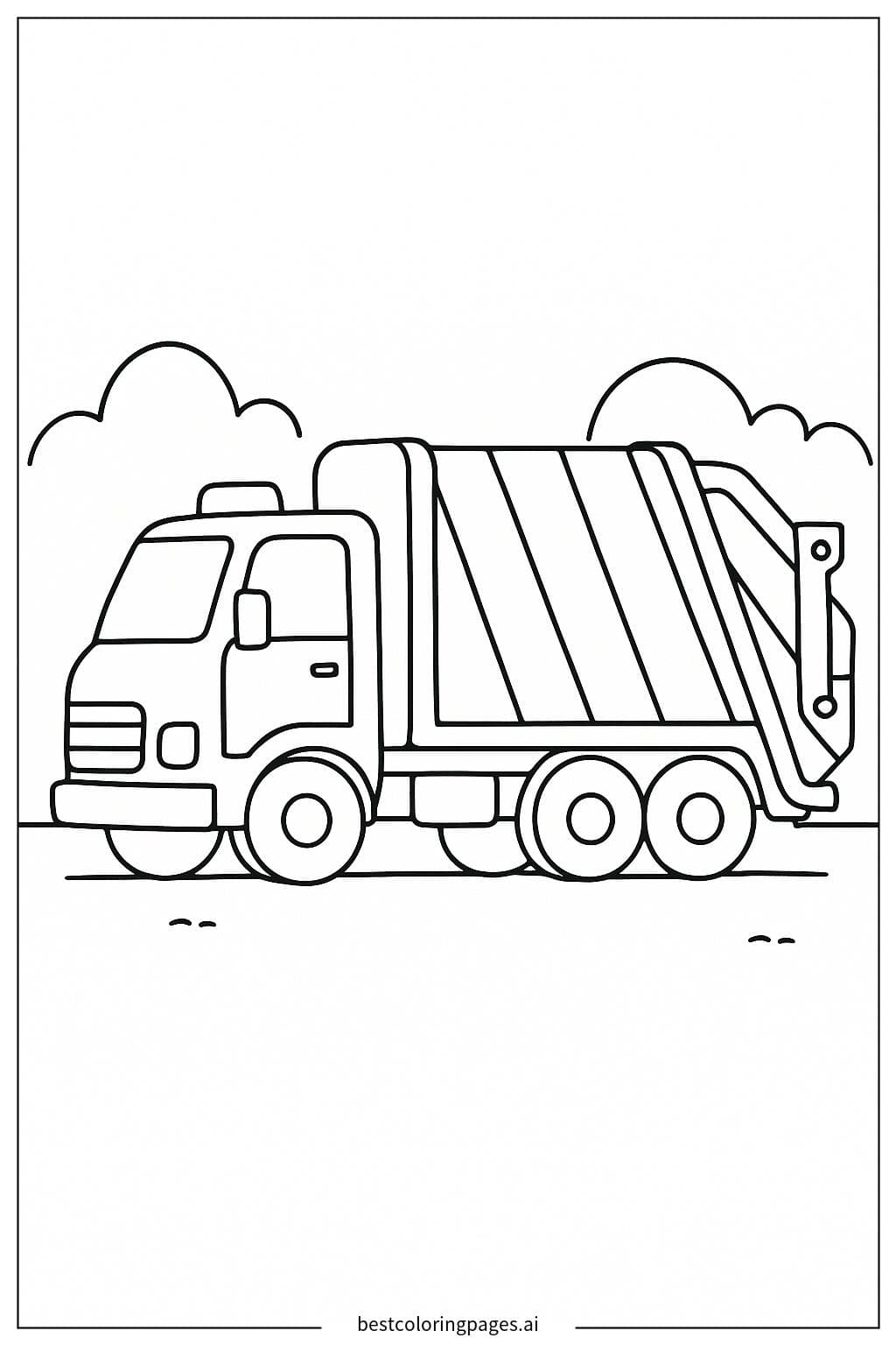停靠的垃圾車