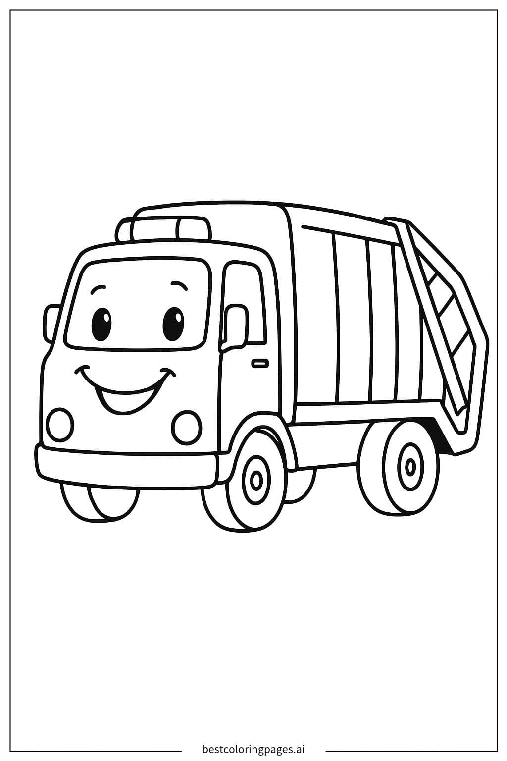 Smiling Garbage Truck