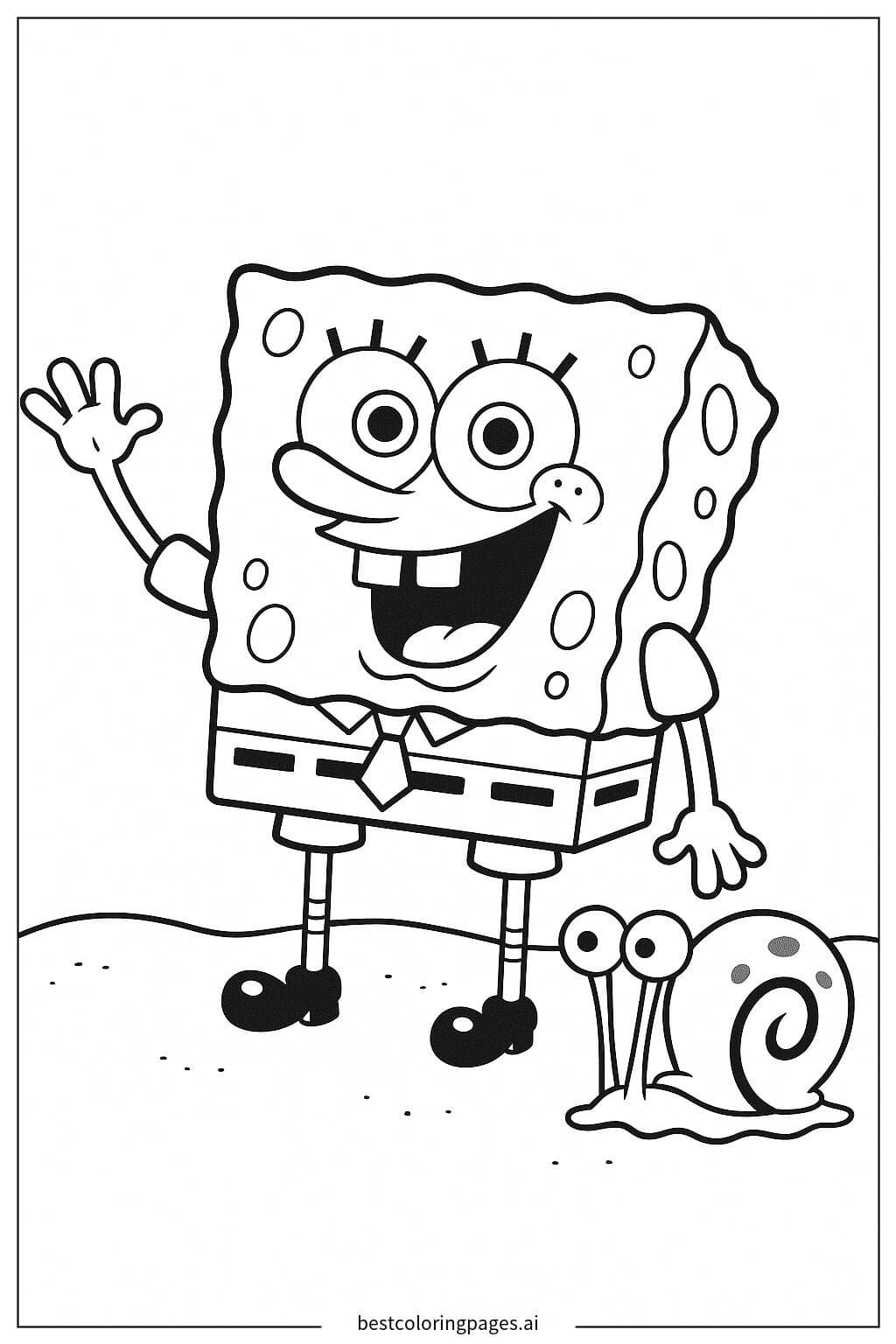 Gary the Snail and SpongeBob's Fun Adventure