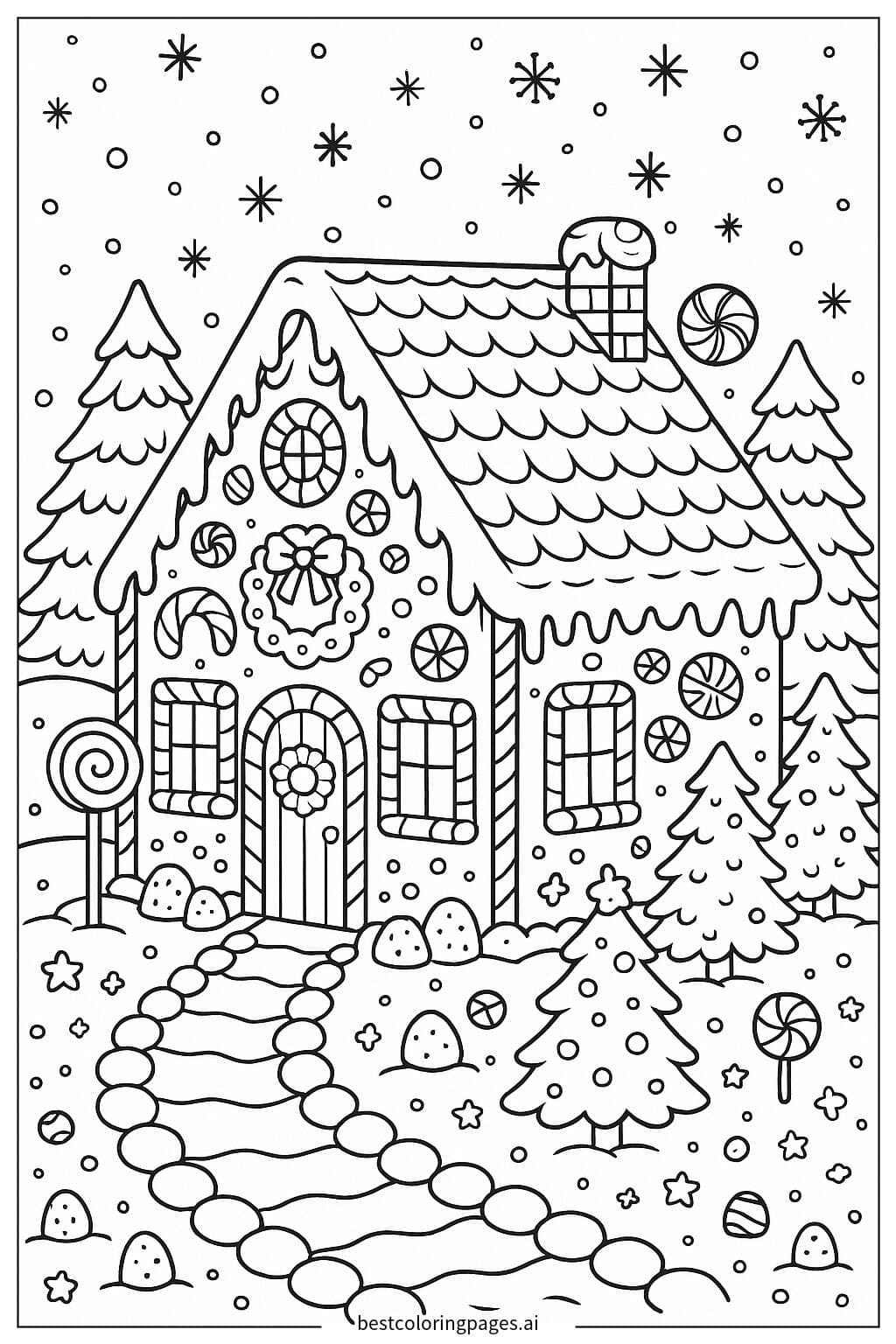 Casa de Biscoito Decorada com Doces