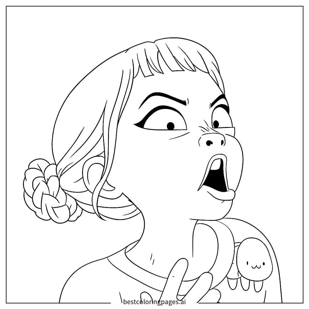 Cô gái trông ngạc nhiên