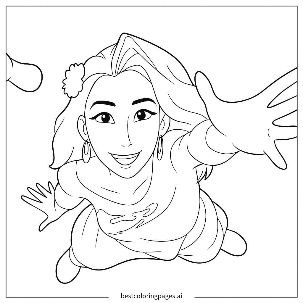 손을 뻗는 그림