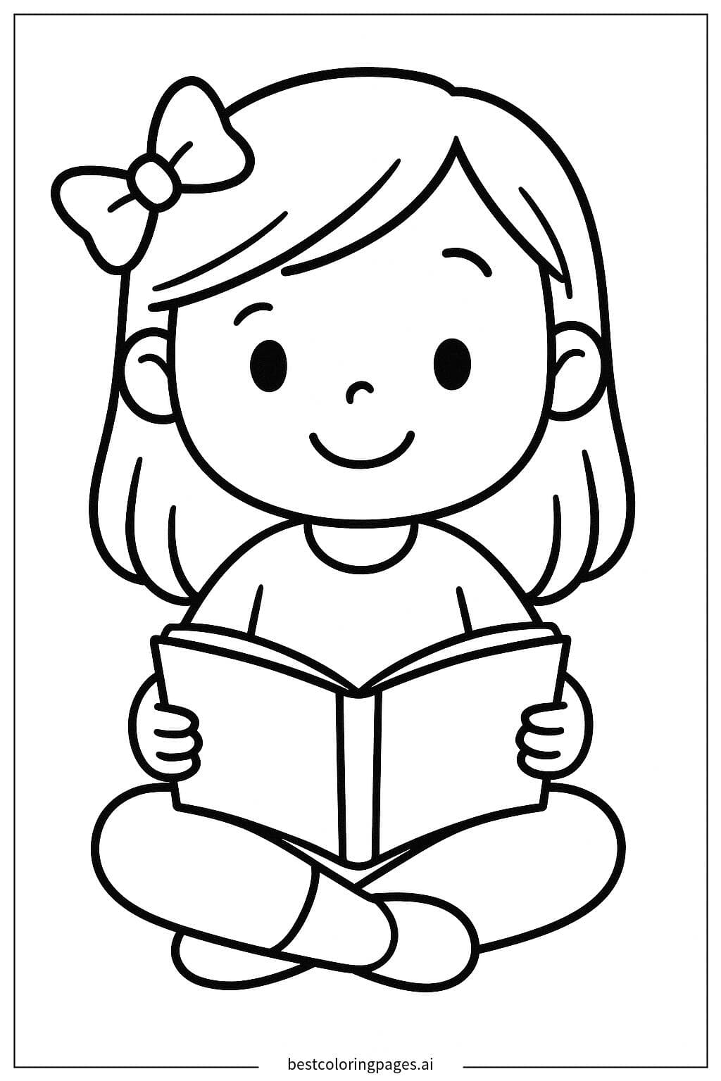 Girl Reading a Book