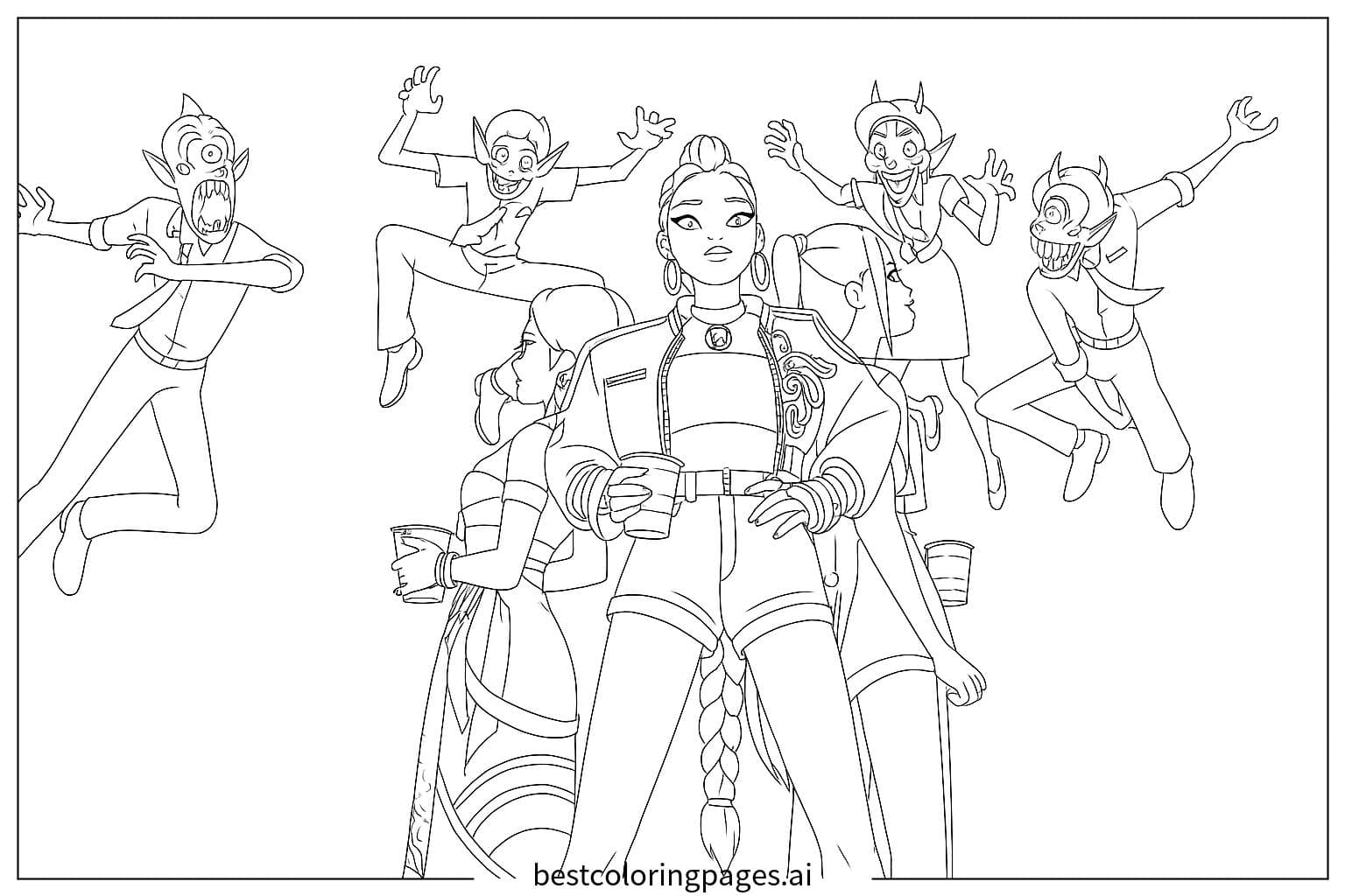 Girls Facing Demons