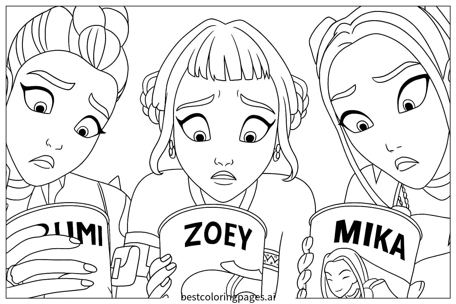 Mädchen lesen Zeitschriften 2