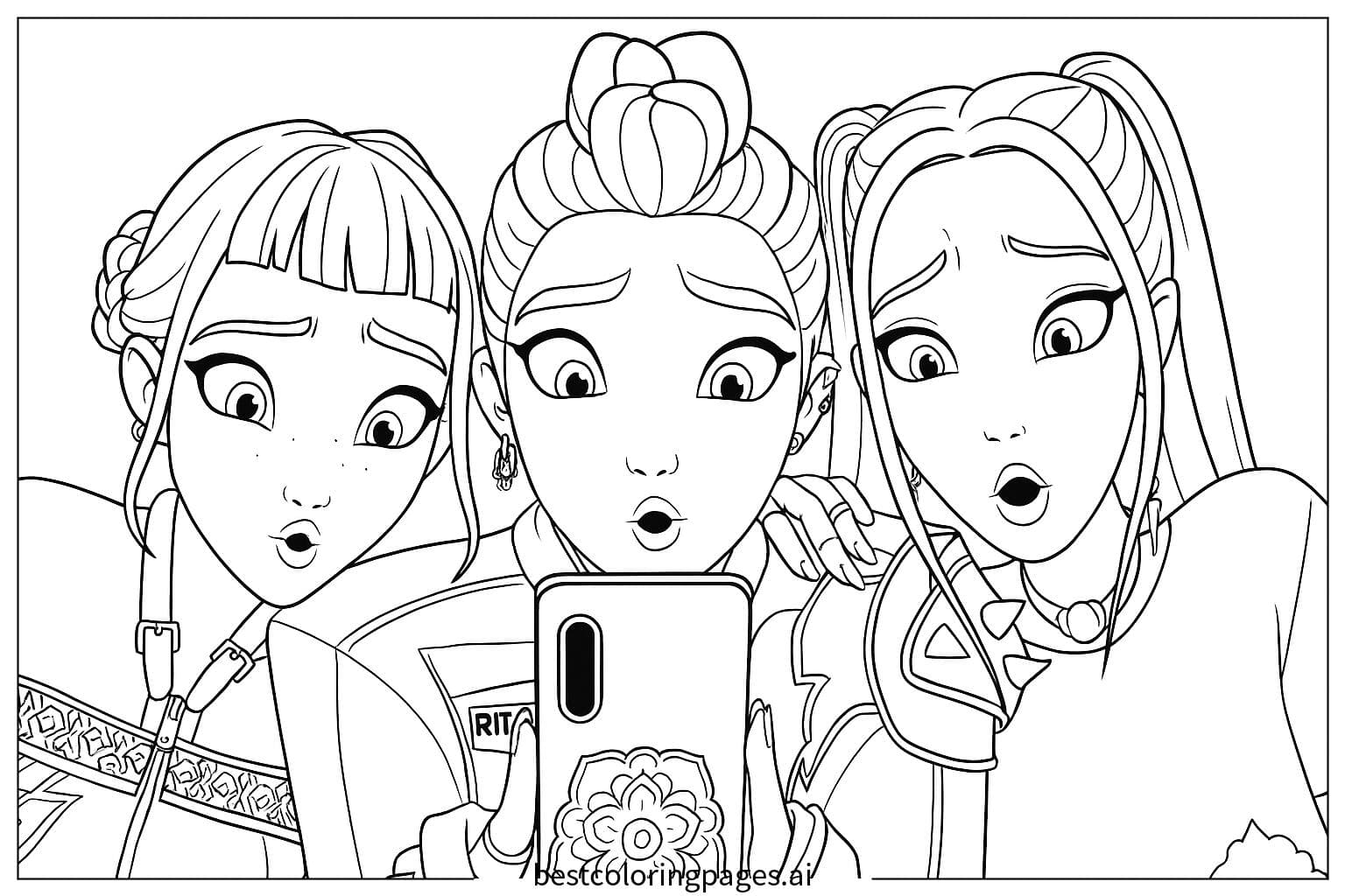 Ragazze che fanno selfie