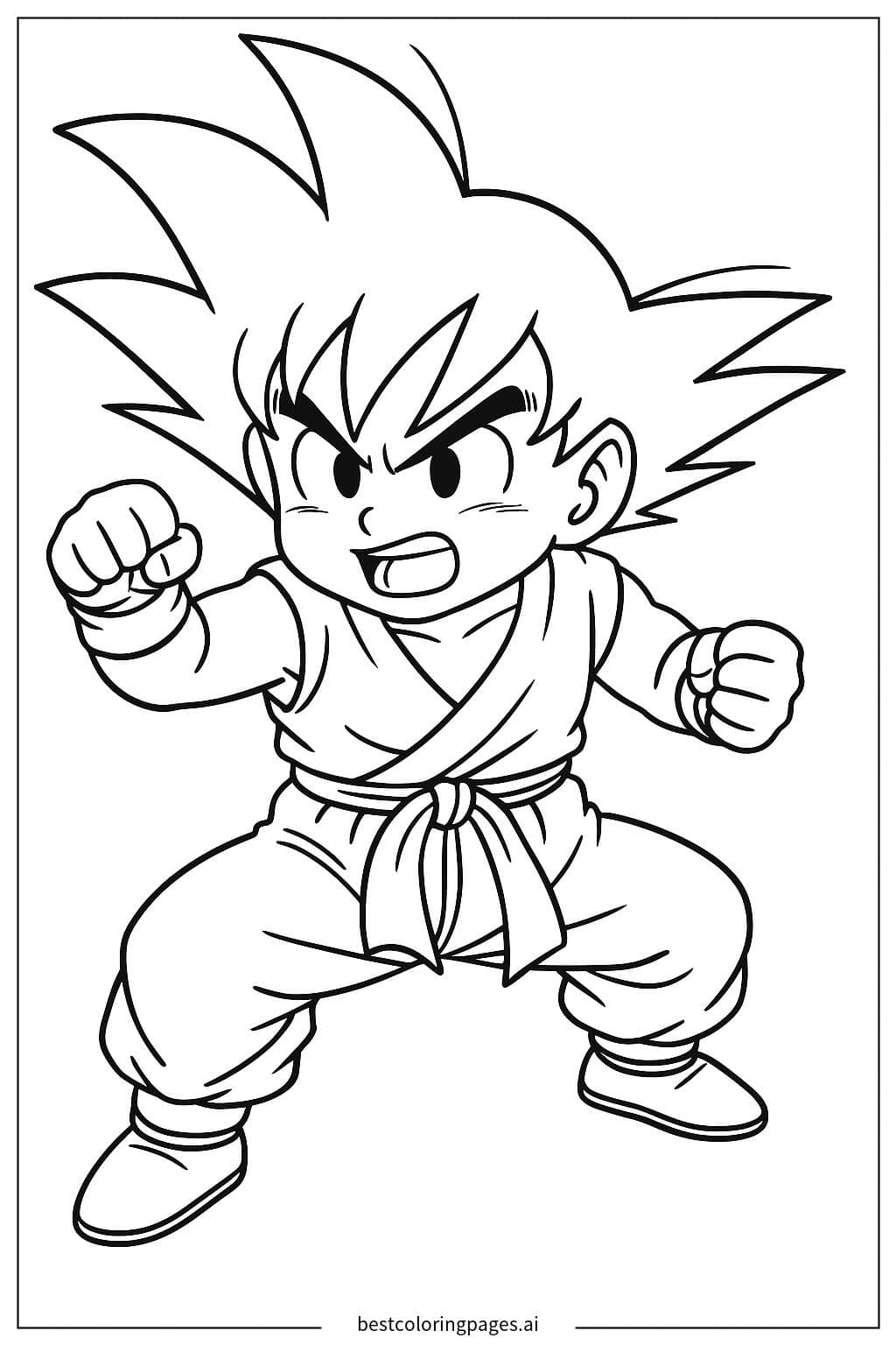 Goku in Kampfhaltung