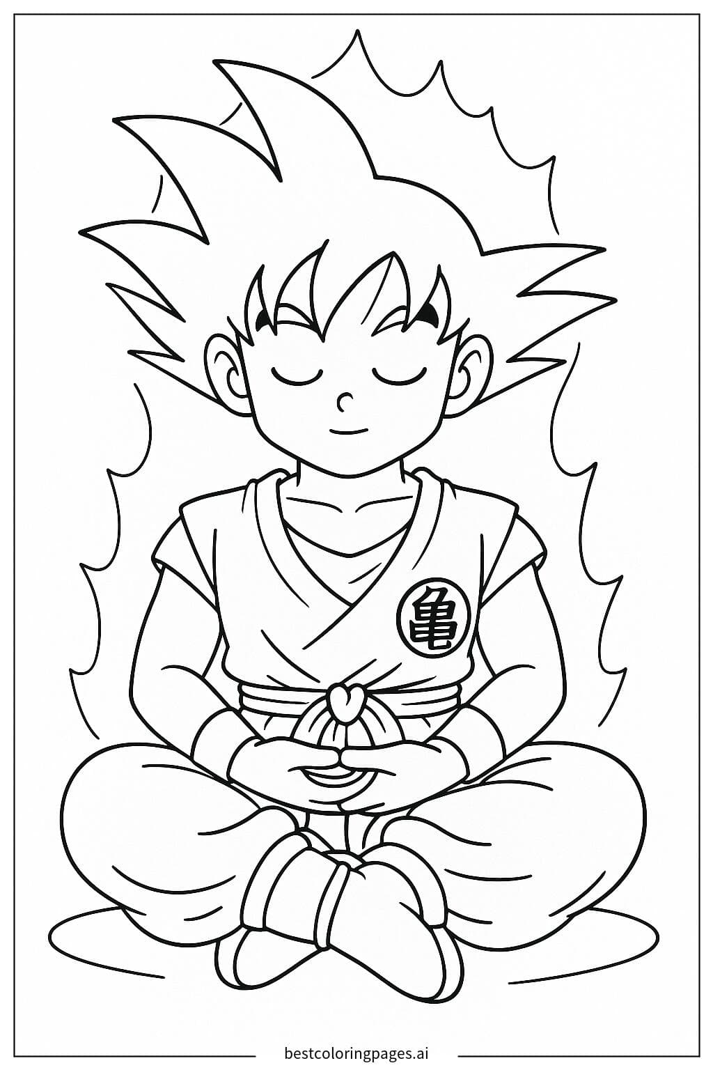 Goku Meditating