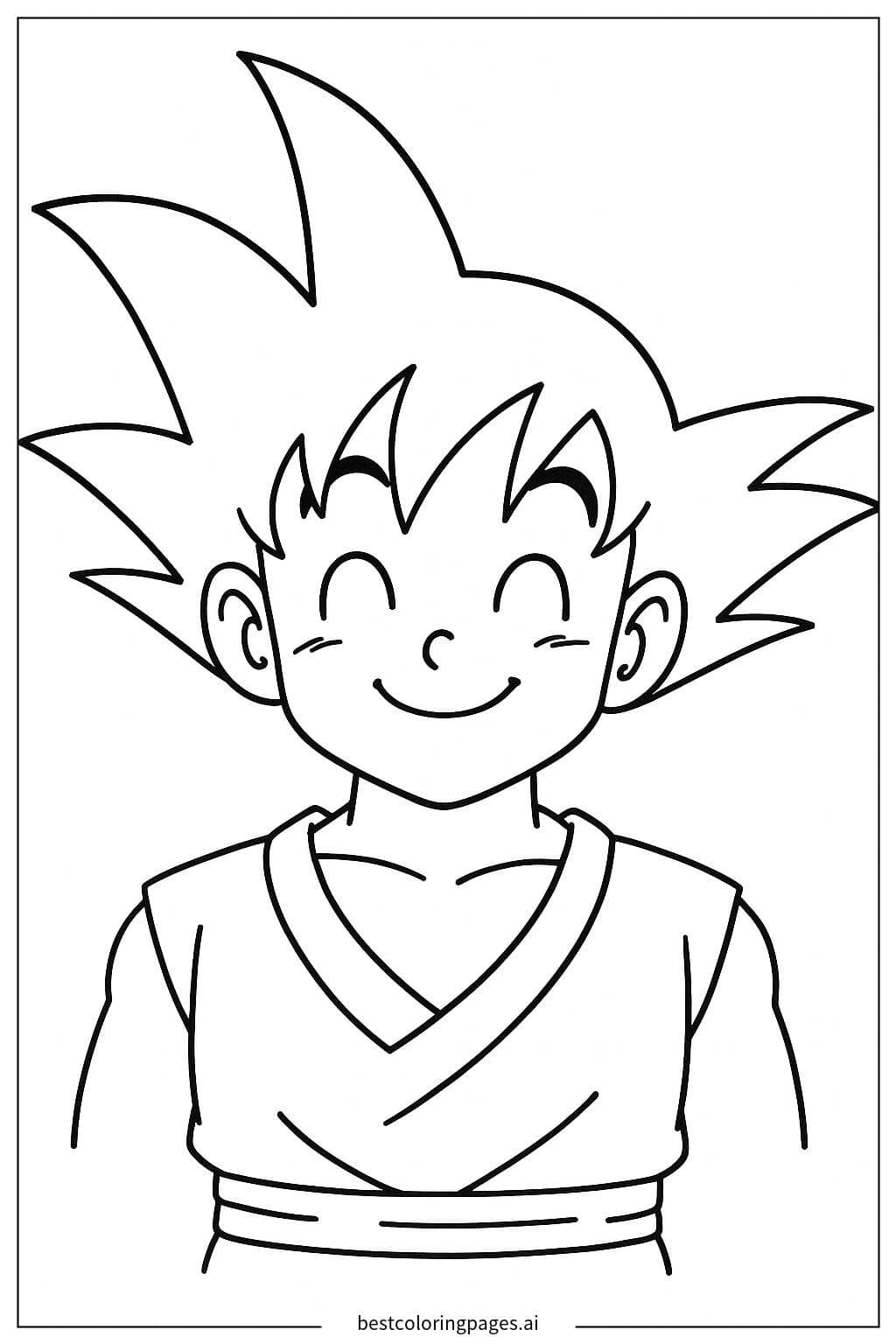 Goku Smiling Peacefully