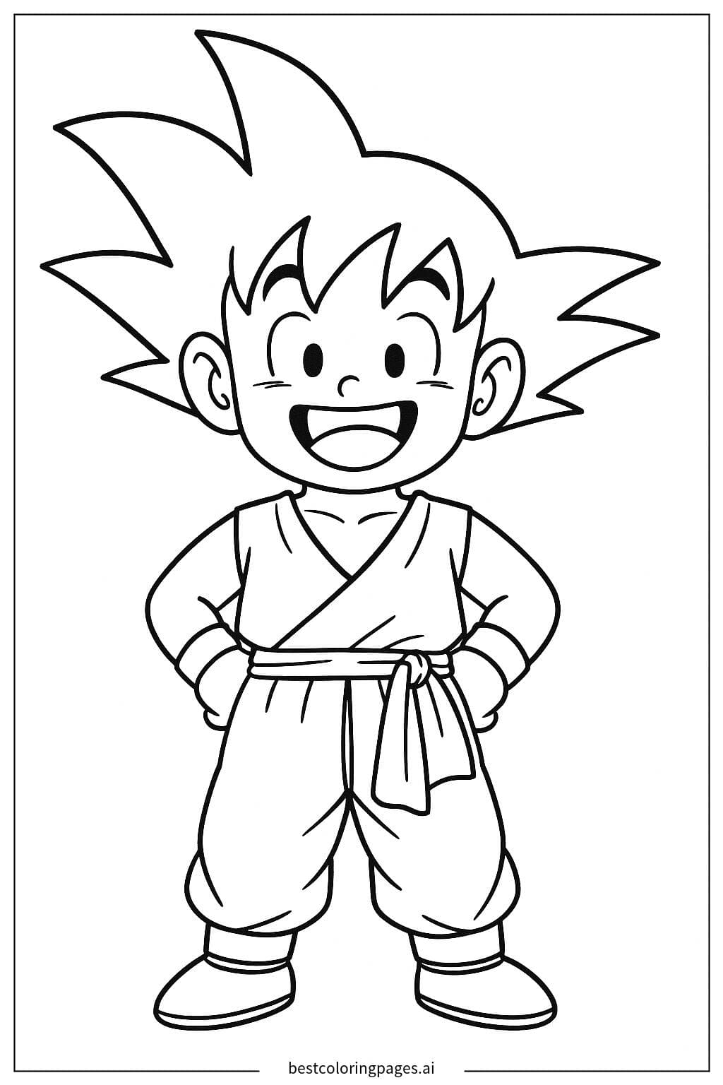 Goku's Cheerful Smile