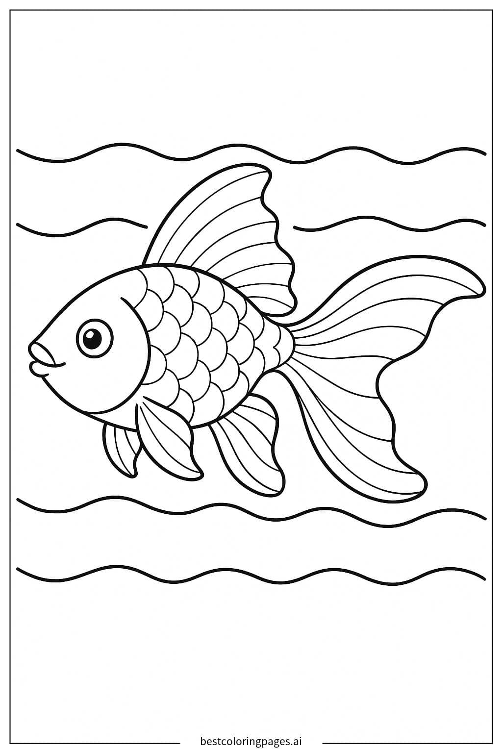 Pesce Rosso Nuotante