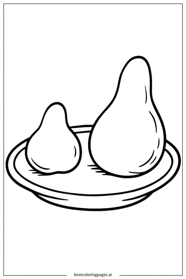 Delicious Green Eggs on a Plate Coloring Page