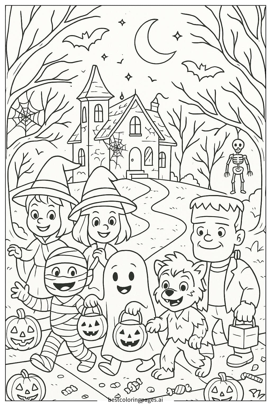 Halloween Monsters Trick-or-Treating Fun