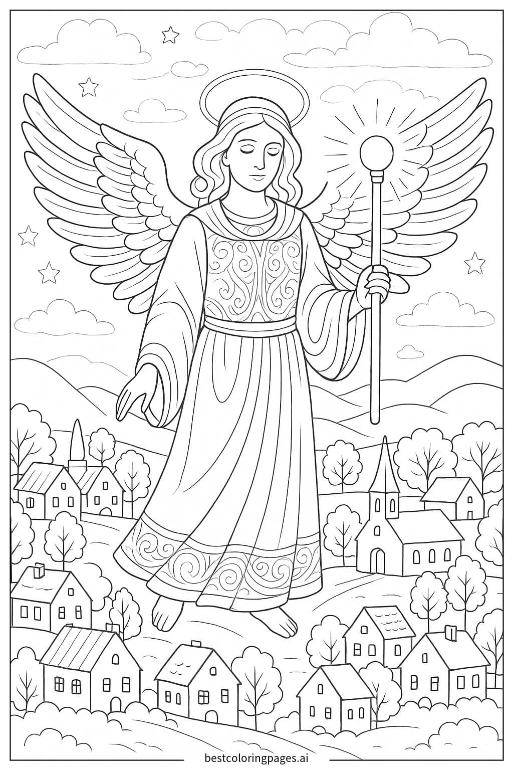 守护天使保护村庄