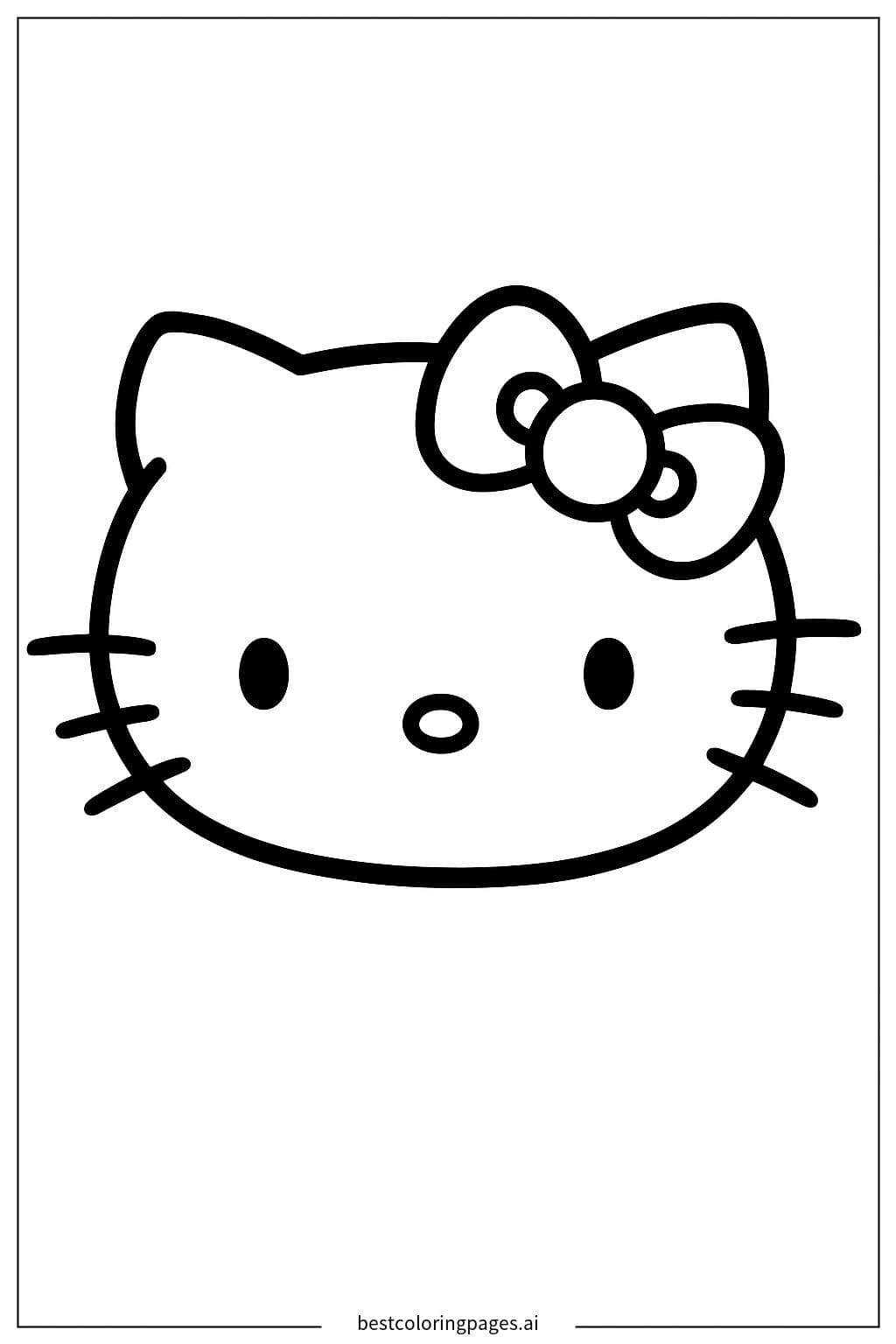 Hello Kitty avec un sourire éclatant