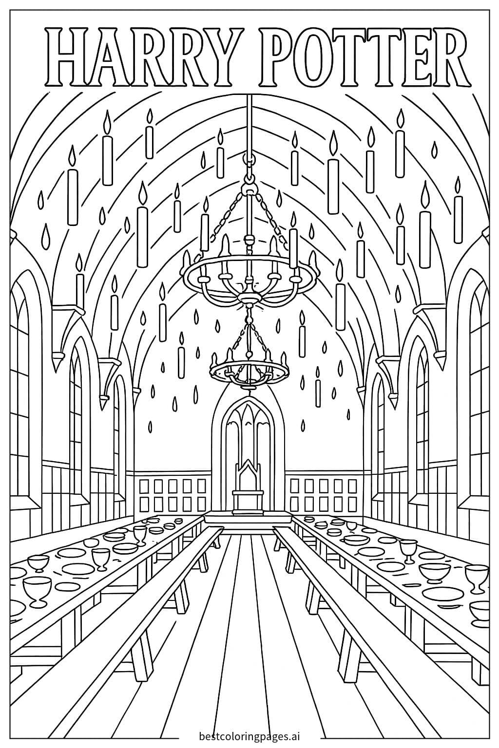 Bữa Tiệc Trong Đại Sảnh Đường Hogwarts