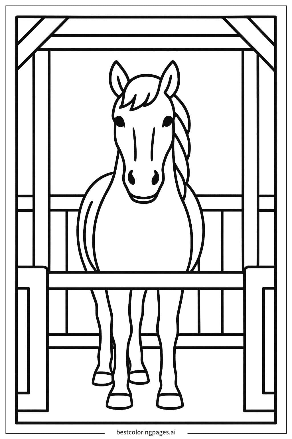 Pferd im Stall