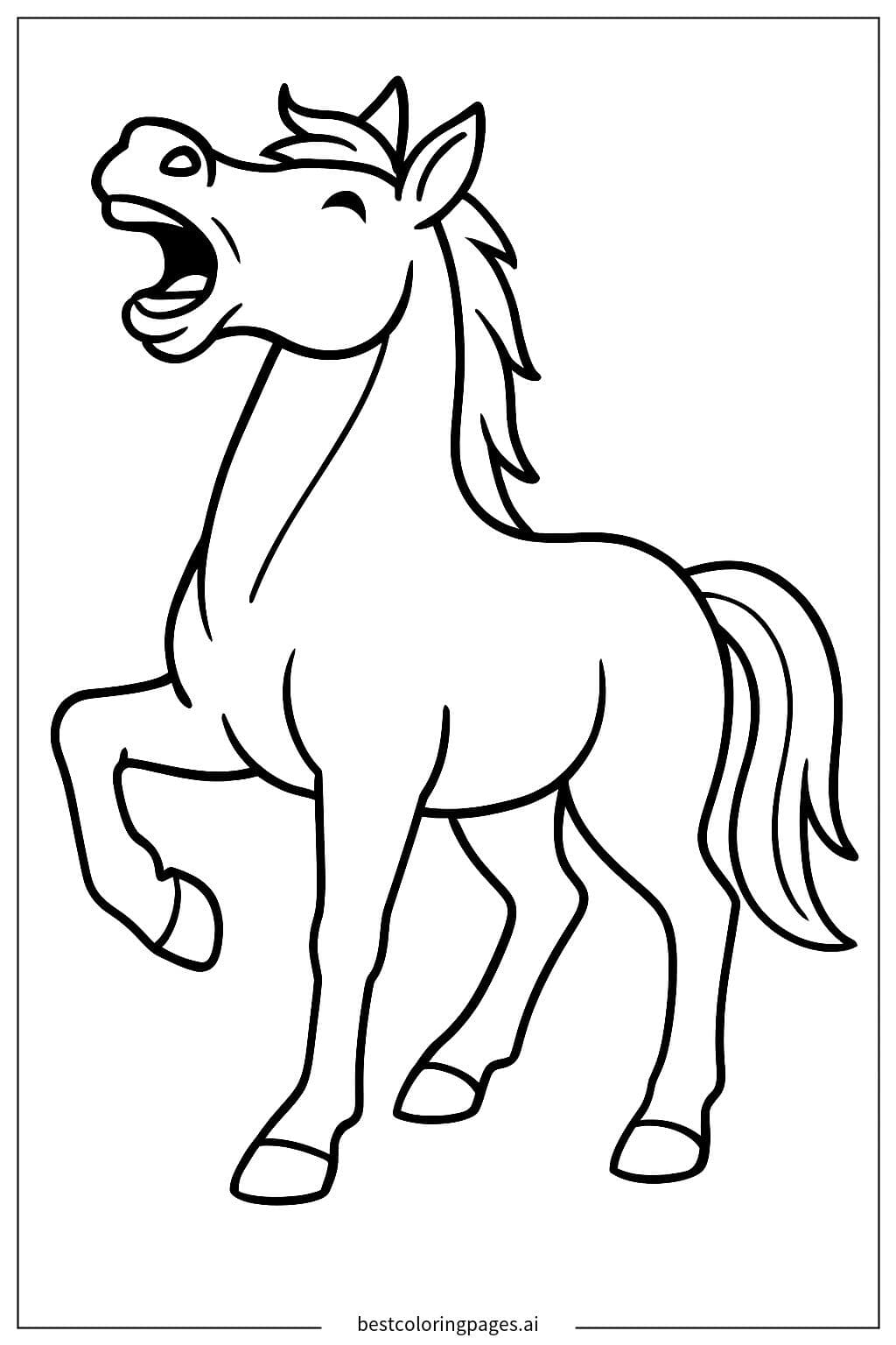 Cheval hennissant