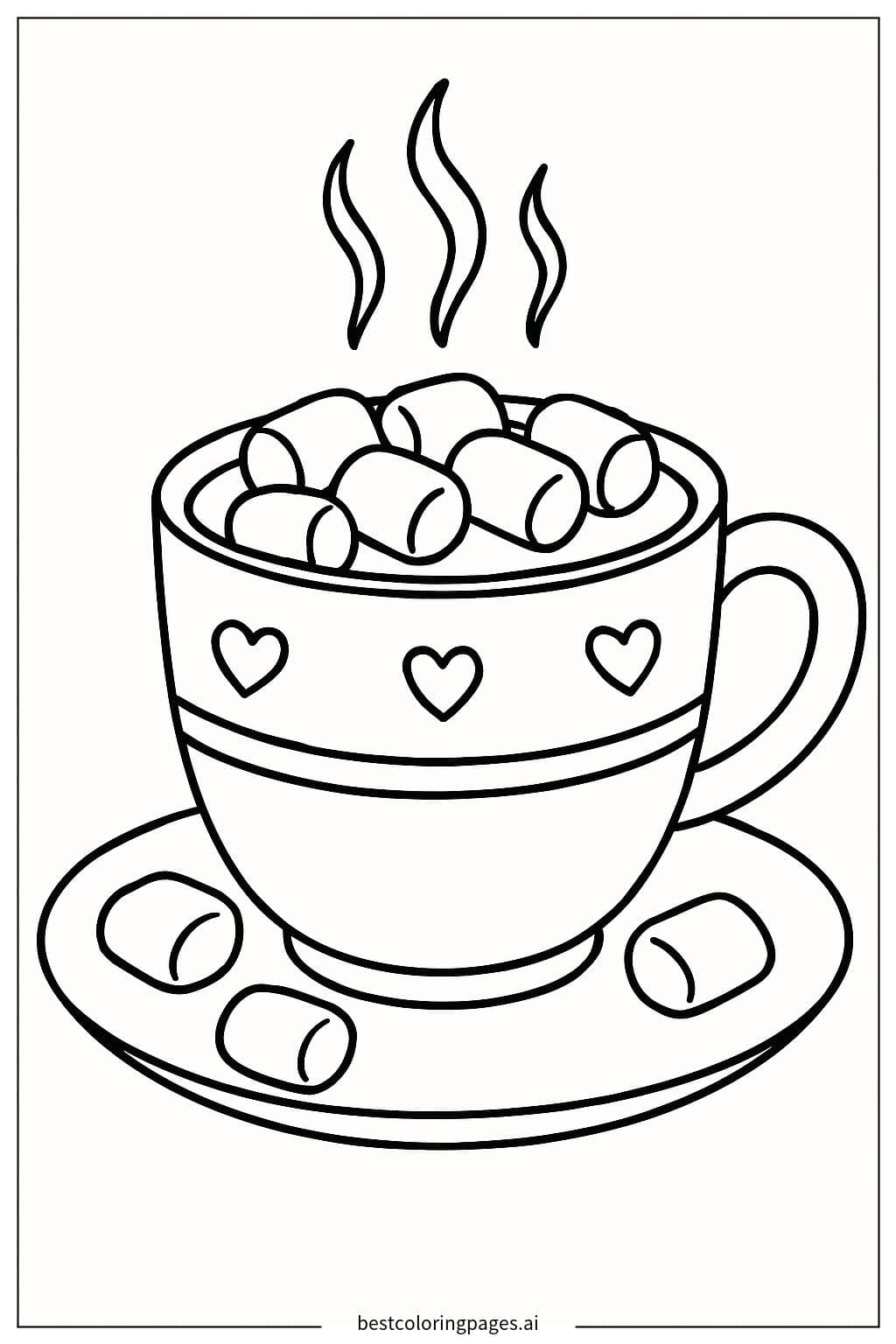 Warm Hot Cocoa with Marshmallows