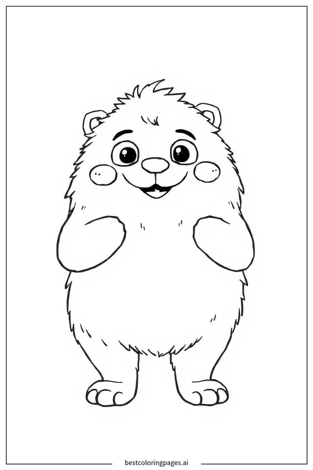 Huggy Wuggy 的微笑 著色圖