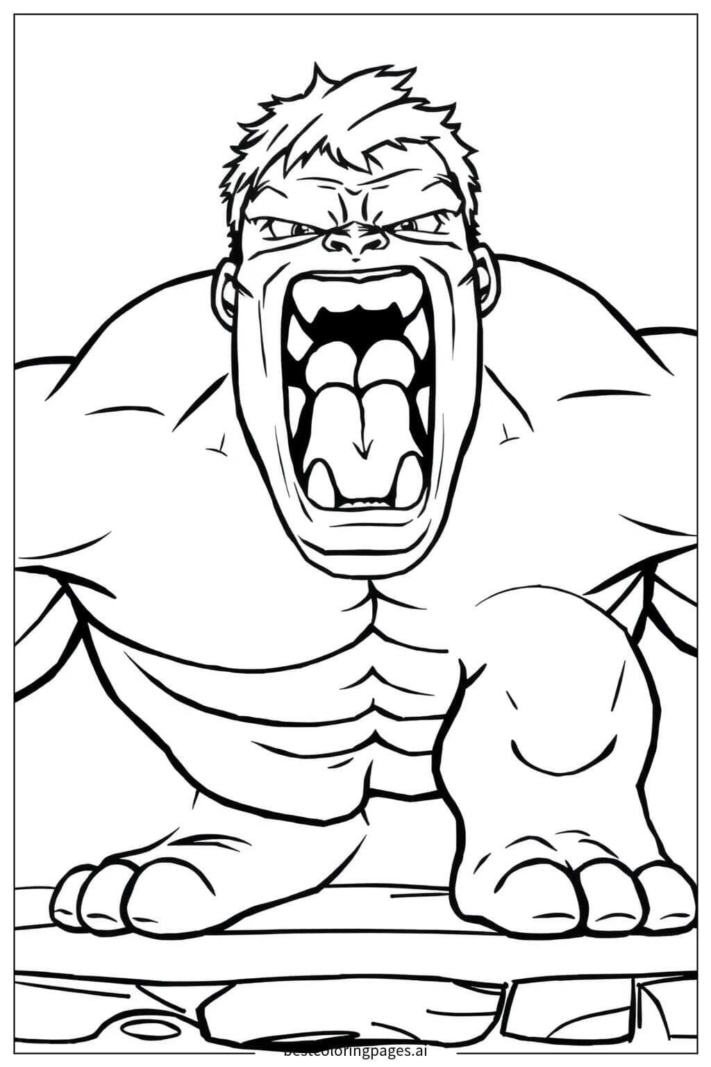 Hulk Roaring with Power