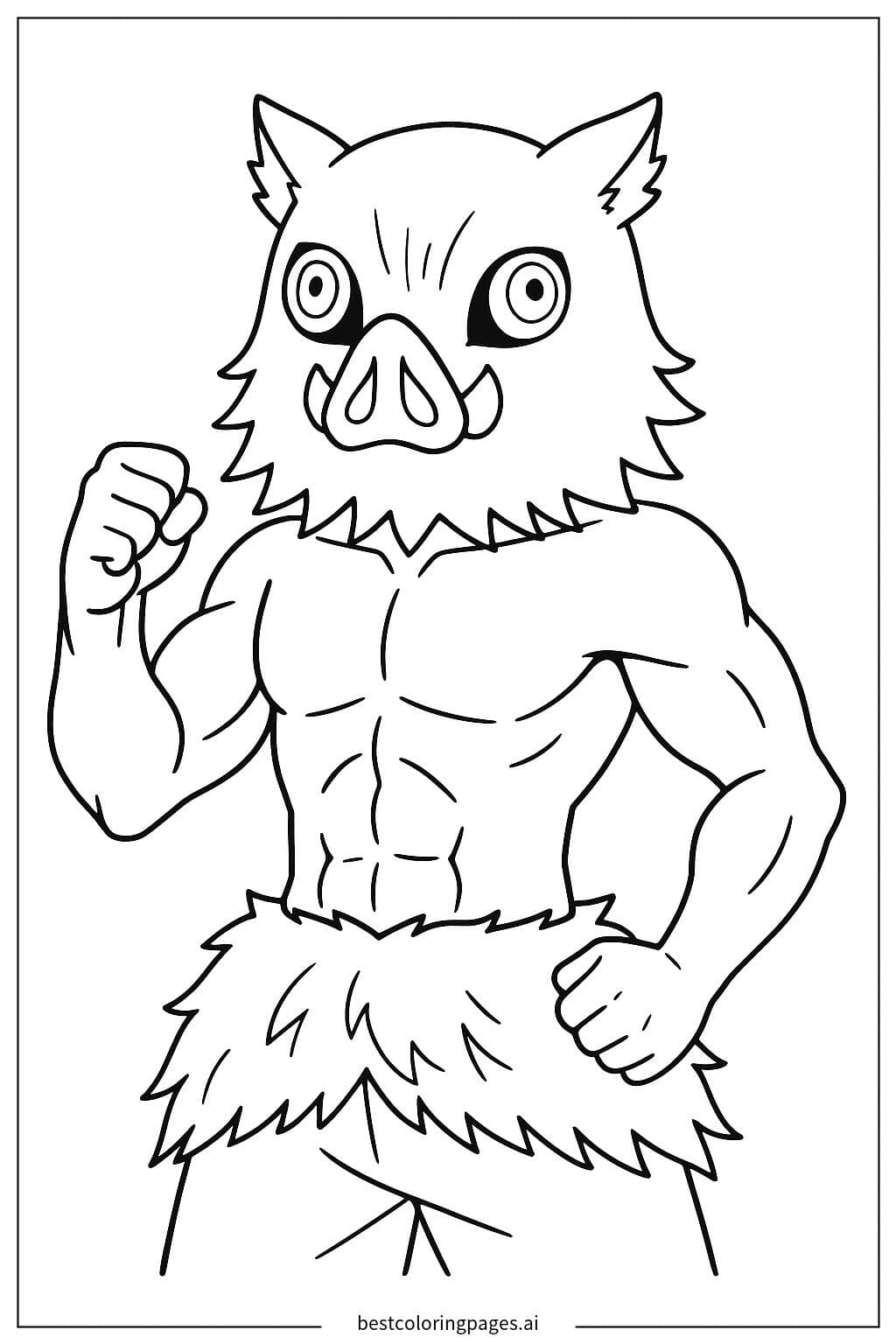 Inosuke Hashibira with Boar Mask