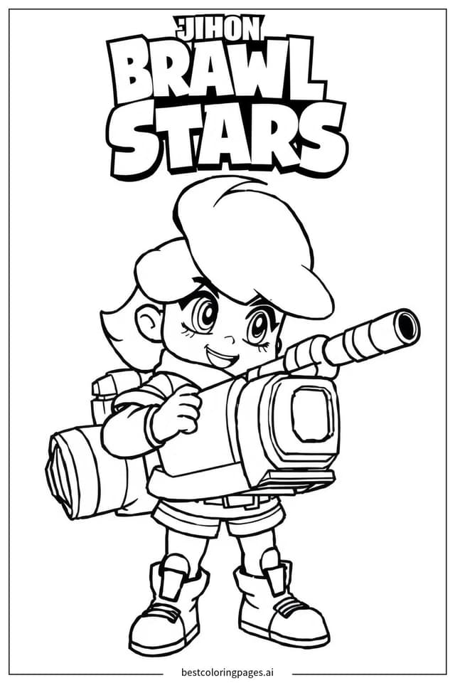 Coloriage Jessie Réparant sa Tourelle