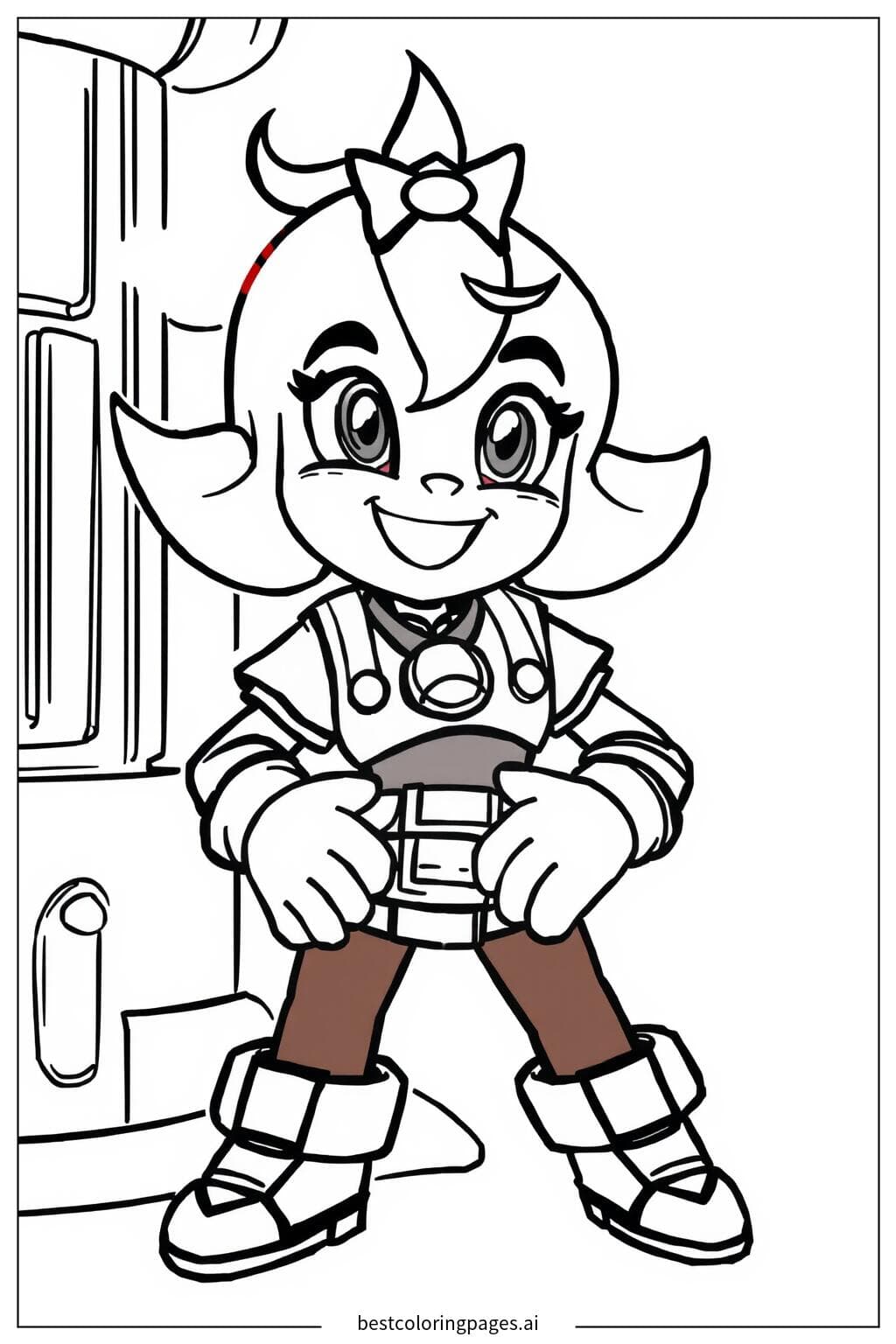 Jessie and Her Turret from Brawl Stars