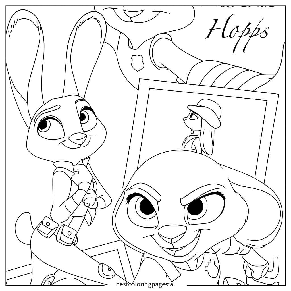 Judy Hopps as a Brave Police Officer