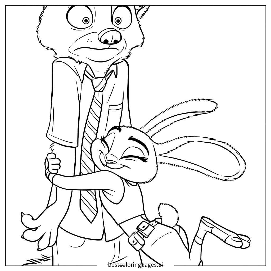 Judy Hugs Nick