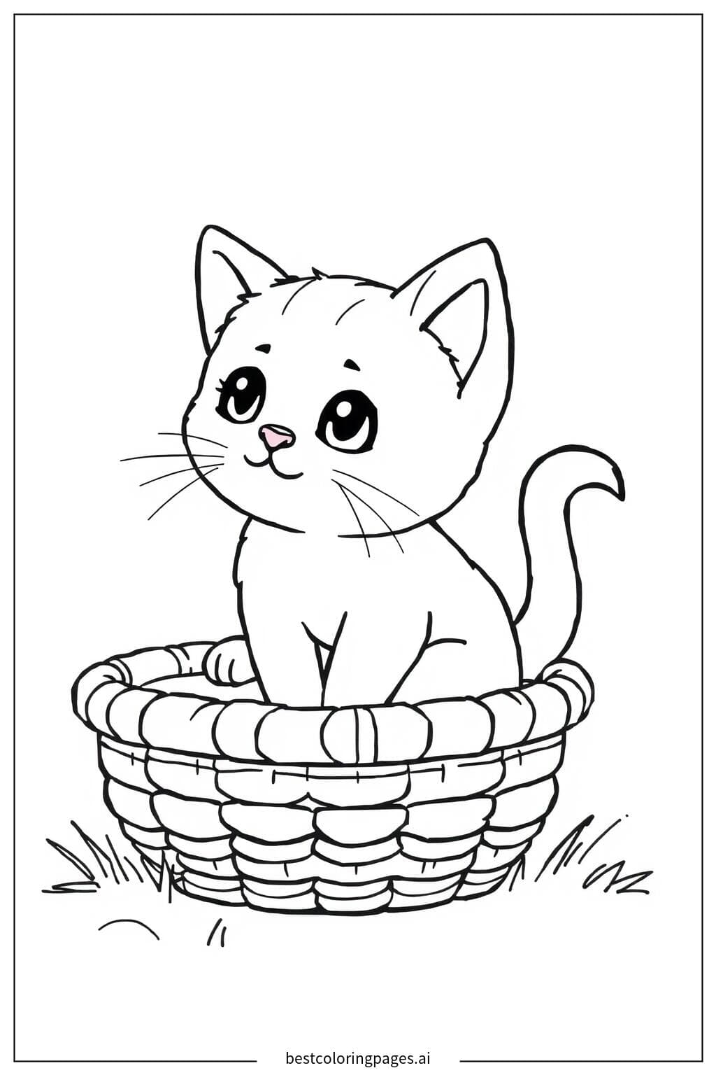 Gatinho na Cesta