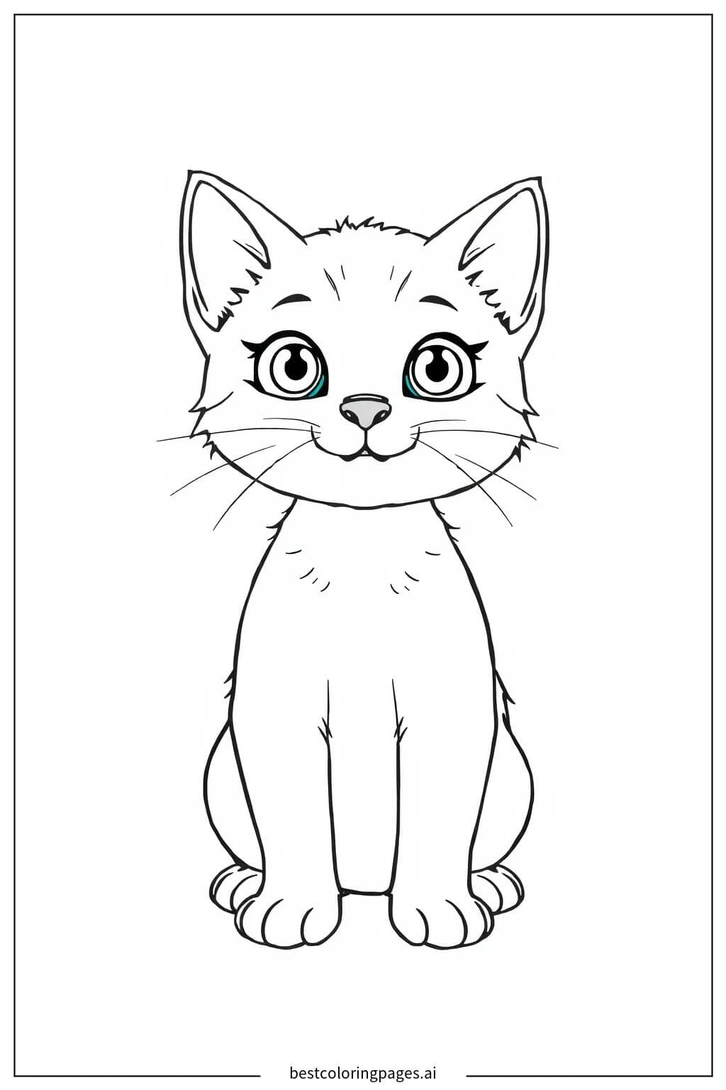 Adorable Kitten Standing