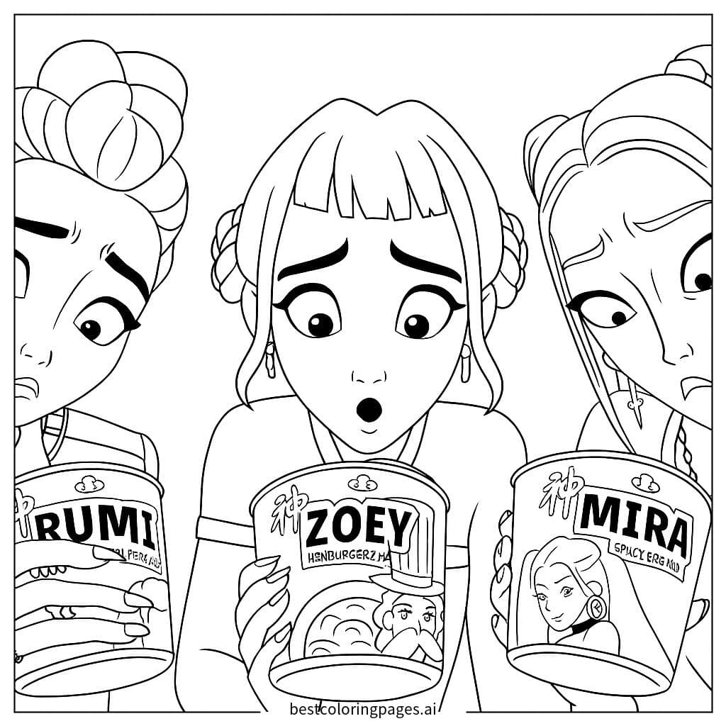 KPop Girls Enjoying Noodles