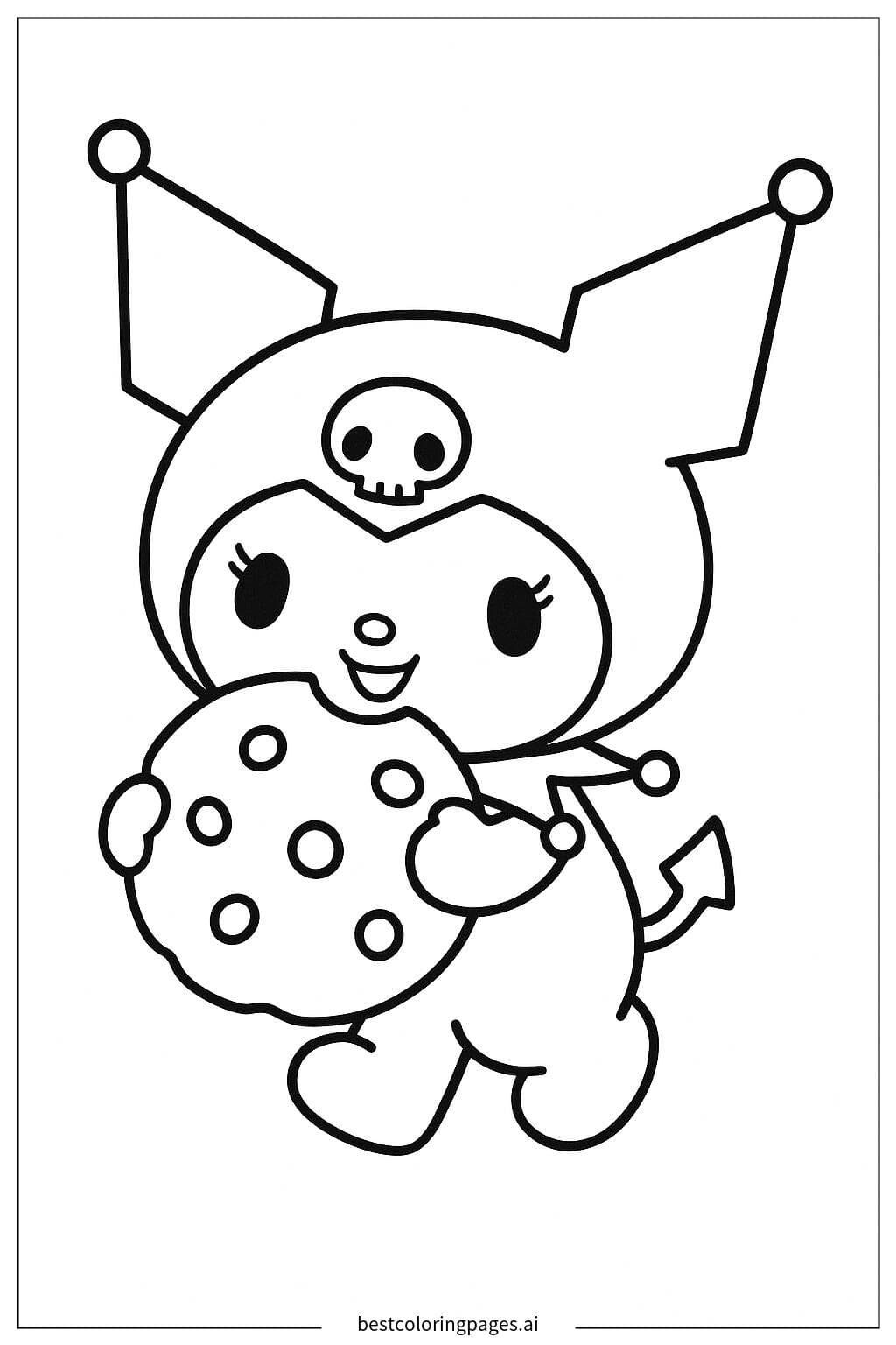 Kuromi吃饼干