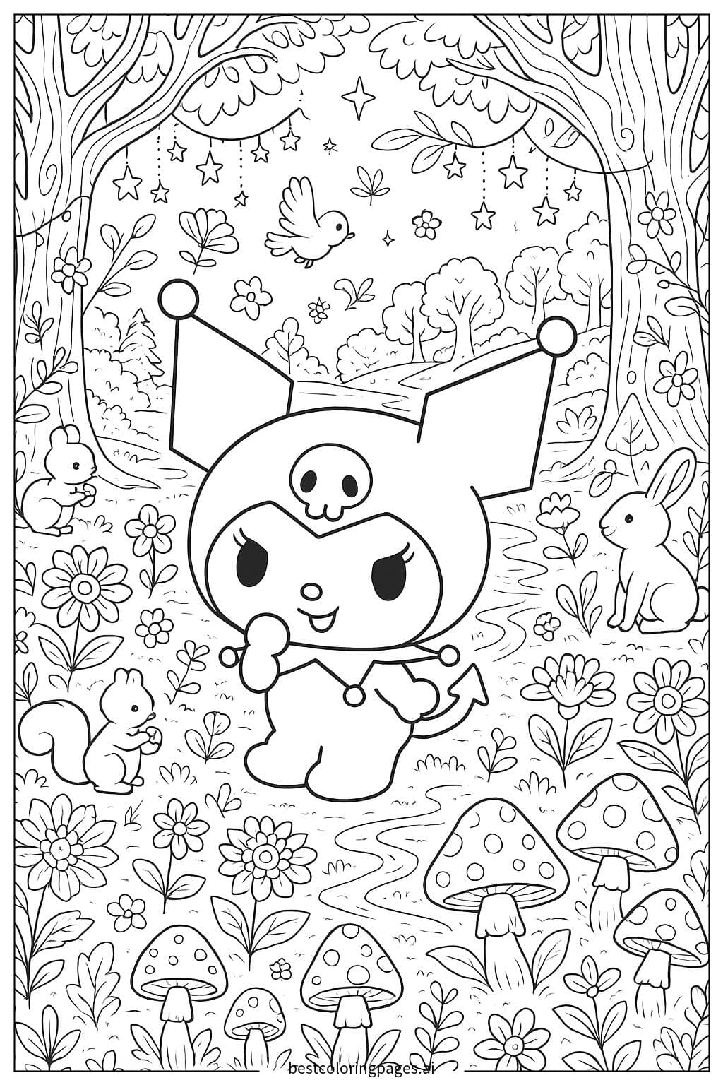 Kuromi trong khu rừng kỳ diệu