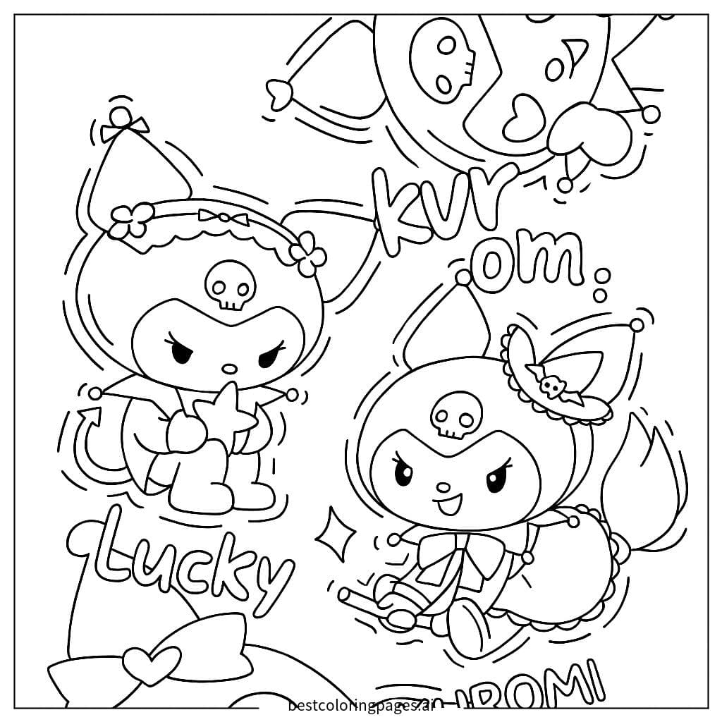 Kuromi trong Những Tư Thế Dễ Thương